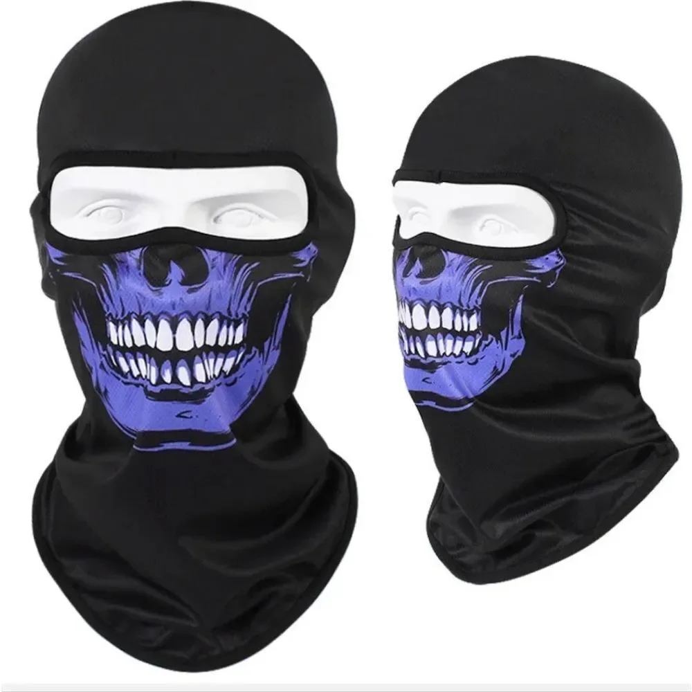 Tactical Skull Ghost Printed Full Face Mask Balaclava Halloween Ski Motorcycle